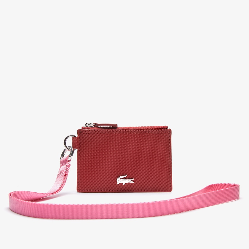 Acessorios Rosa Feminino Lacoste Anna Coated Canvas Zip Badge Holder GH8-81708O3