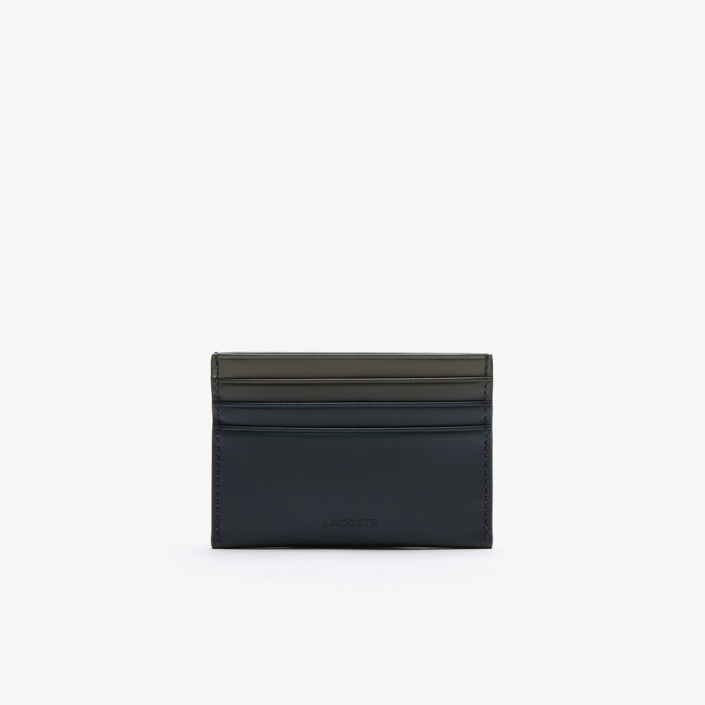 Acessorios Verdes Escuro Masculino Lacoste Fitzgerald Gradated Leather Card Holder RZ6-96609I5