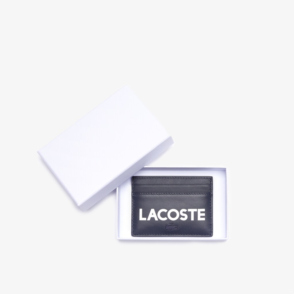 Acessorios Azul Marinho Azuis Masculino Lacoste Fitzgerald Leather Card Holder YA7-76547I1