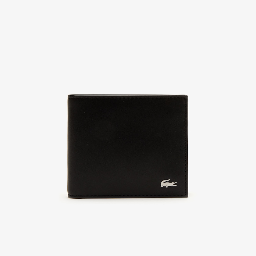 Acessorios Pretas Masculino Lacoste Fitzgerald Leather Wallet And Card Holder Set GY5-39023T1