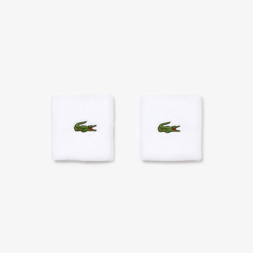 Acessorios Branco Masculino Lacoste SPORT Stretch Cotton Jersey Wristband ZS0-16831S3
