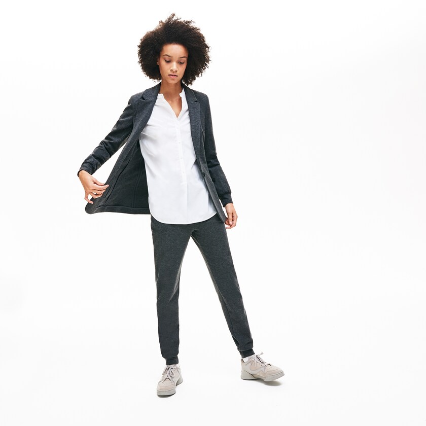 Blazers Cinzentas Feminino Lacoste Brushed-Knit XZ4-99479A2