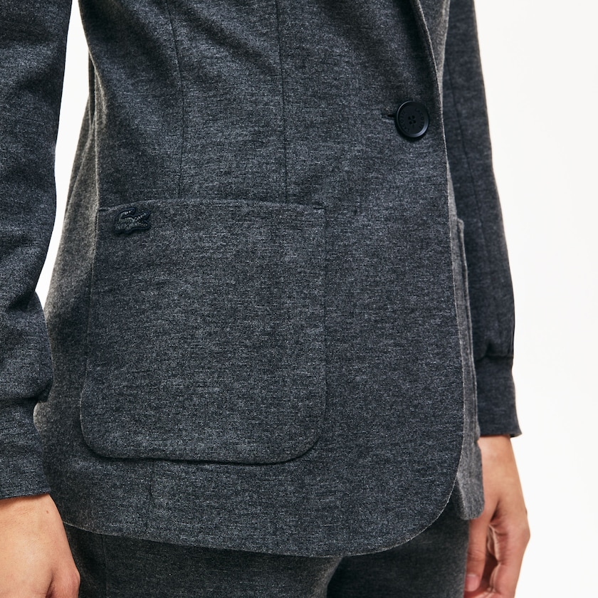 Blazers Cinzentas Feminino Lacoste Brushed-Knit XZ4-99479A2