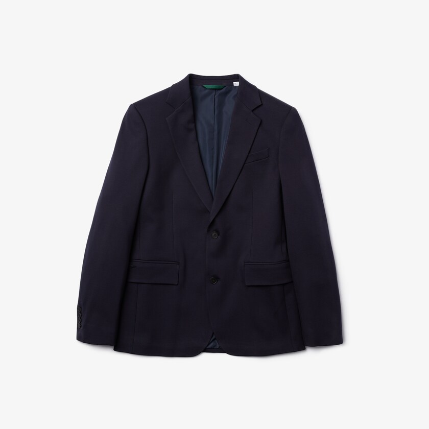 Blazers Azul Marinho Azuis Masculino Lacoste Stretch Buttoned Straight Fit AZ2-45654I2