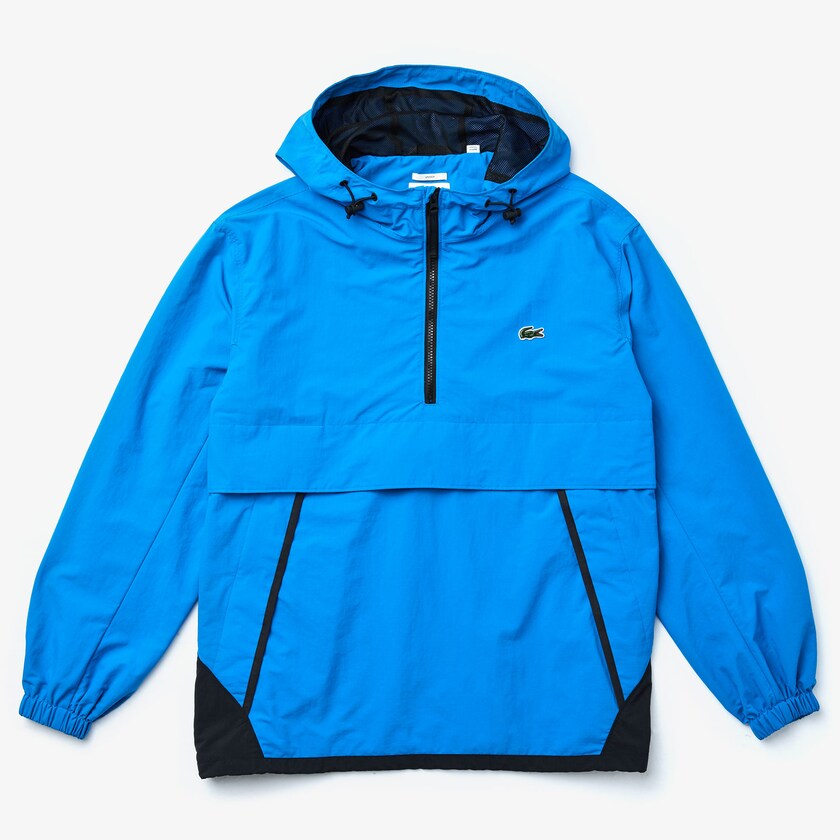Blusão Azuis Pretas Masculino Lacoste LIVE Water- Resistant Pullover VM2-94809S2