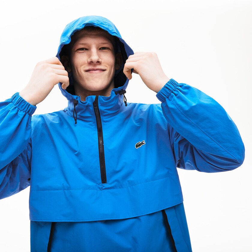 Blusão Azuis Pretas Masculino Lacoste LIVE Water- Resistant Pullover VM2-94809S2