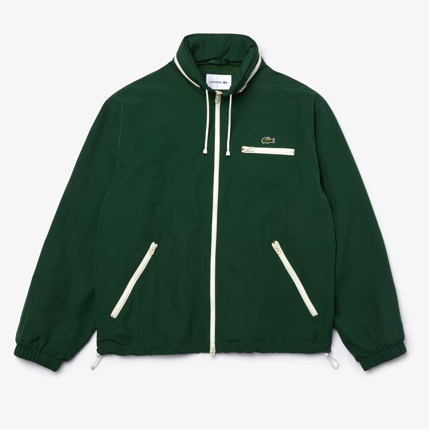 Blusão Verdes Masculino Lacoste Lightweight Water-Resistant Hooded YL3-10721W2