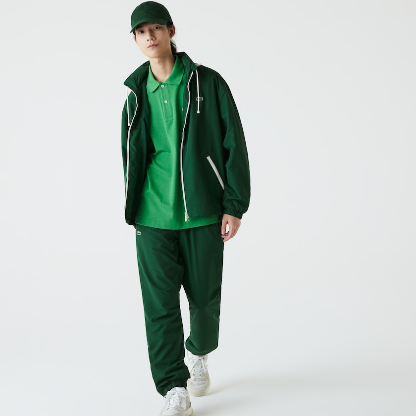 Blusão Verdes Masculino Lacoste Lightweight Water-Resistant Zip FO1-51195G0