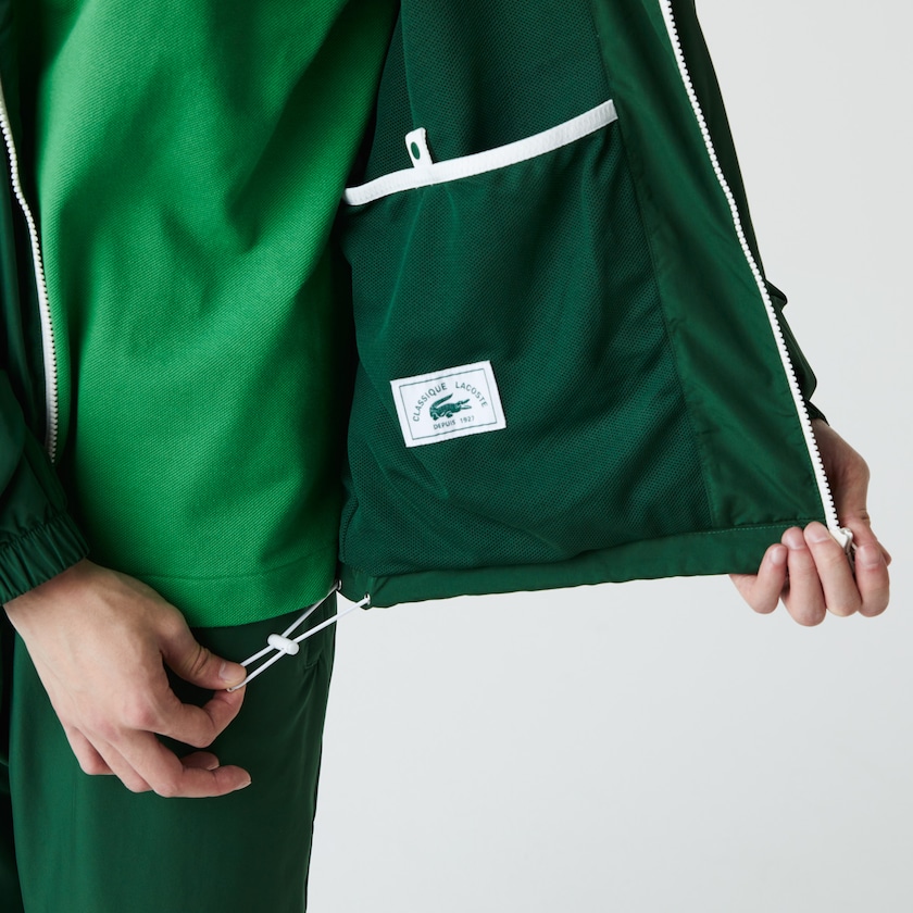 Blusão Verdes Masculino Lacoste Lightweight Water-Resistant Zip FO1-51195G0
