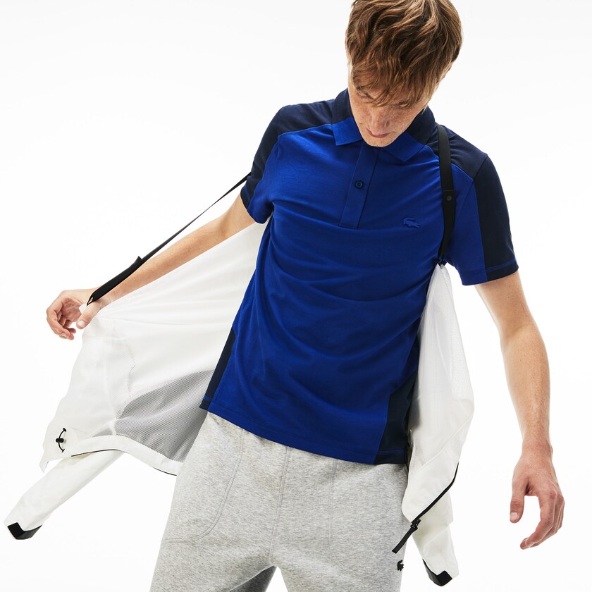 Blusão Branco Pretas Masculino Lacoste Motion Collapsible Colorblock BC2-39863M7
