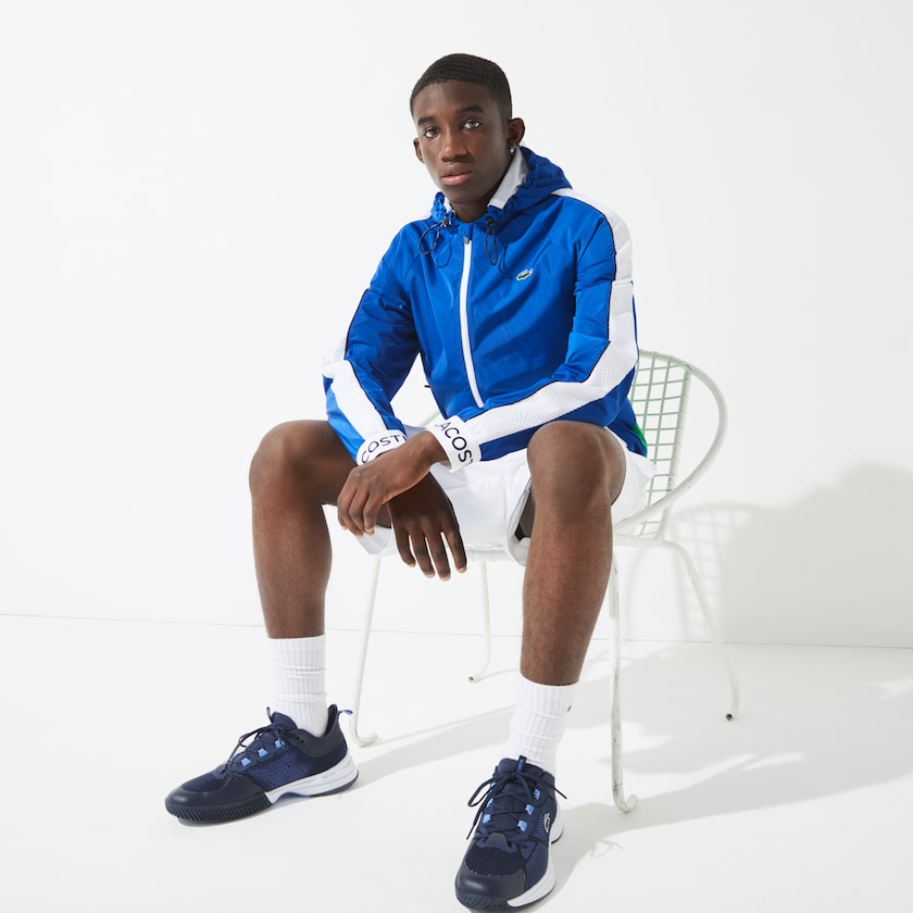 Blusão Azuis Verdes Branco Azul Marinho Azuis Masculino Lacoste SPORT Lightweight Colorblock Tennis EU2-32163F7