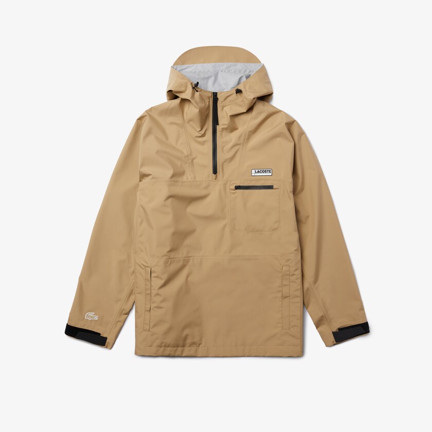 Blusão Bege Masculino Lacoste Water-Resistant Hooded MN2-25872R8