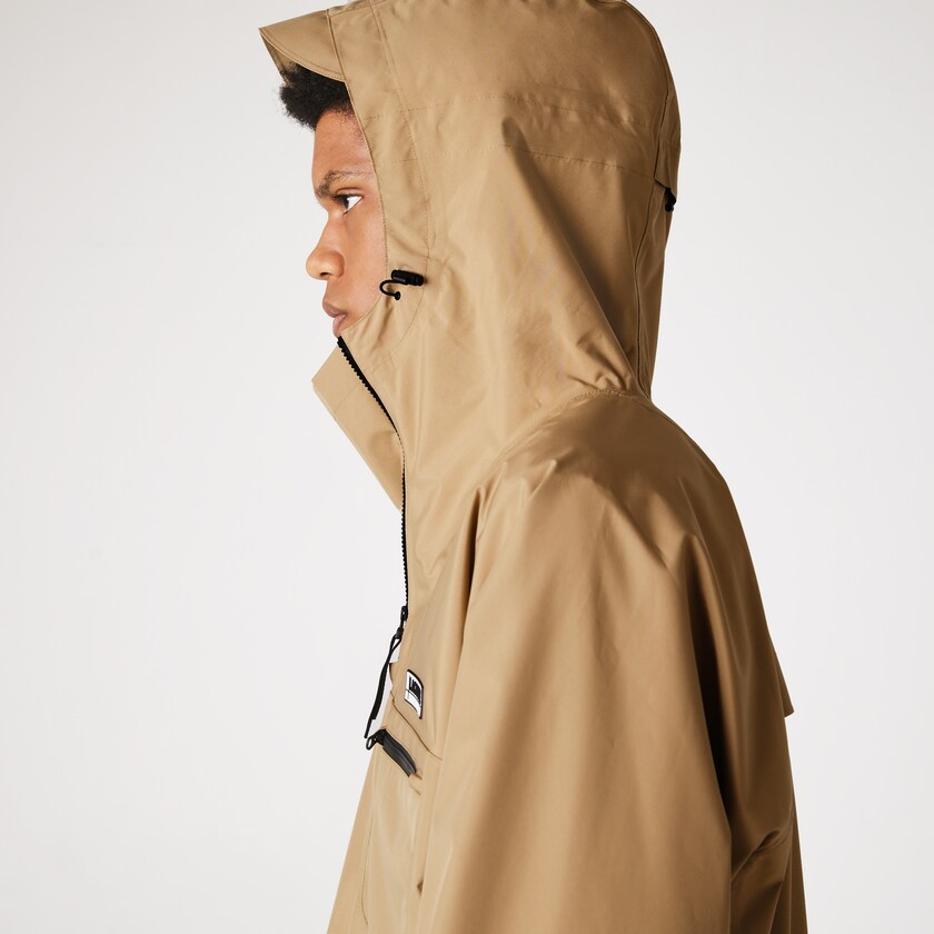 Blusão Bege Masculino Lacoste Water-Resistant Hooded MN2-25872R8