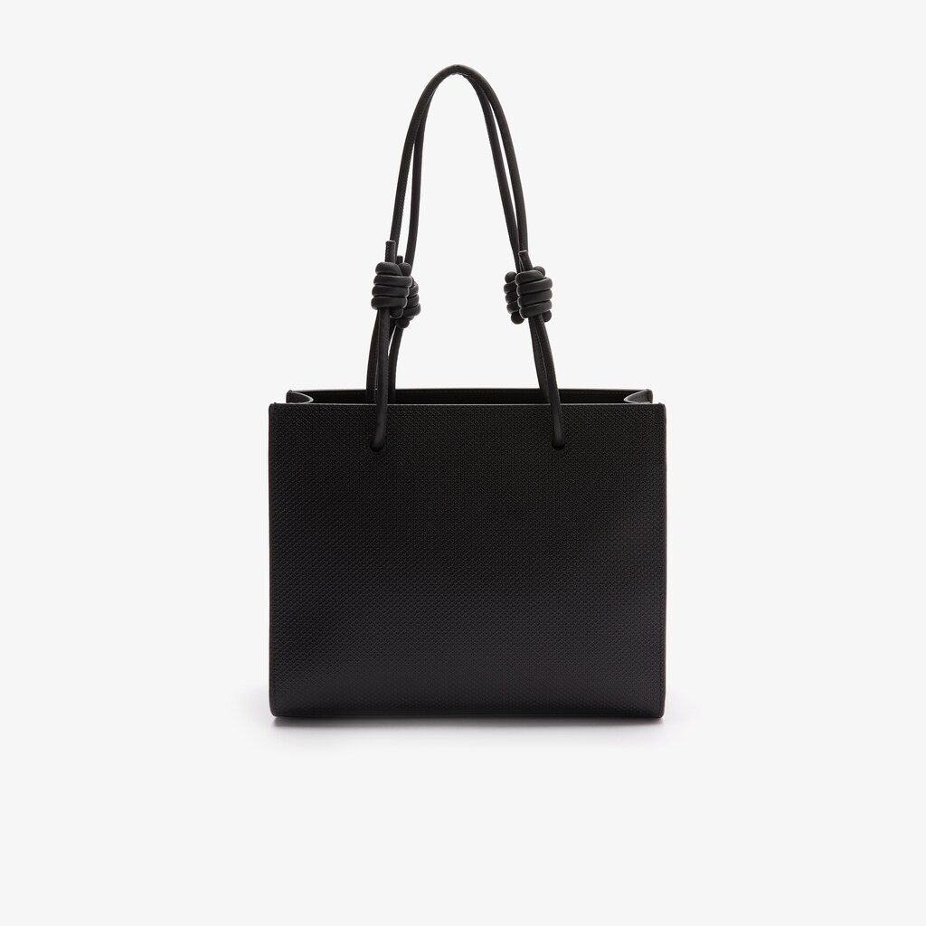 Bolsa Tiracolo Pretas Feminino Lacoste Chantaco Matte Piqué Leather Slung MO6-31173J3