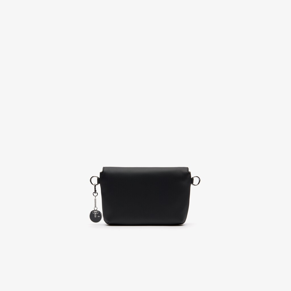 Bolsa Tiracolo Pretas Feminino Lacoste Daily Classic Coated Piqué Canvas Flap CO8-72457W7