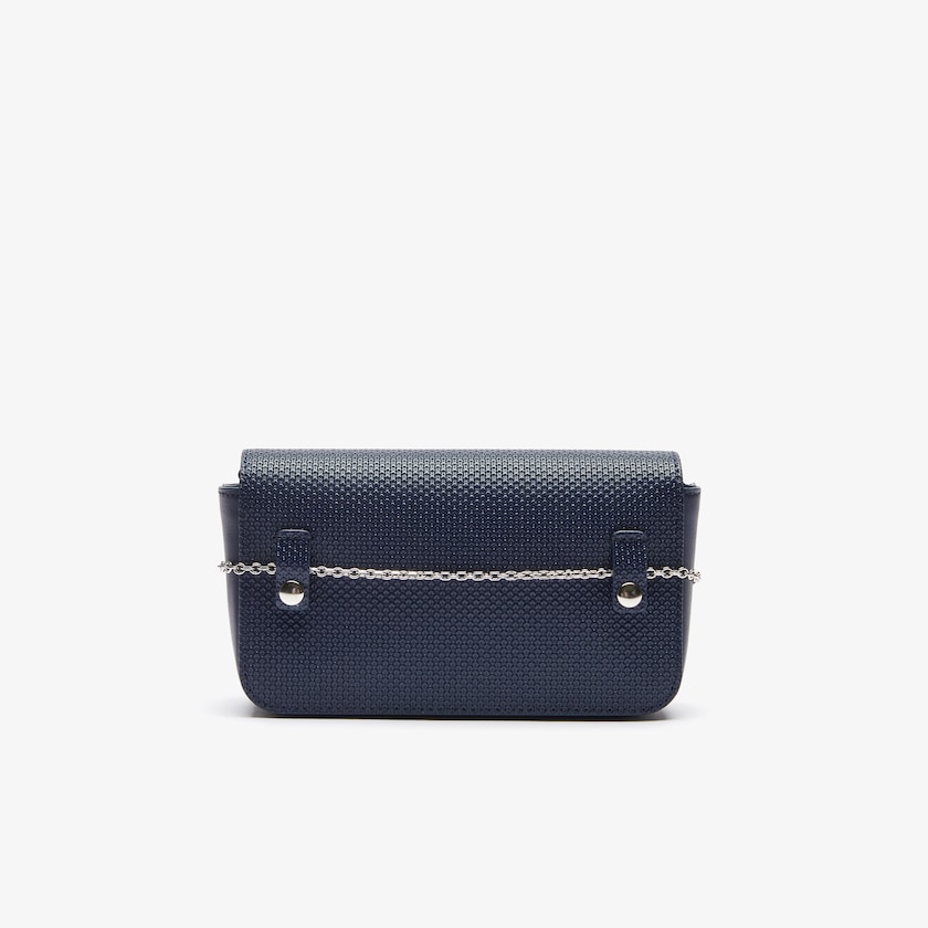 Bolsas Azul Marinho Escuro Feminino Lacoste Chantaco Matte Piqué Leather Flap Belt Bag WX6-82588O6