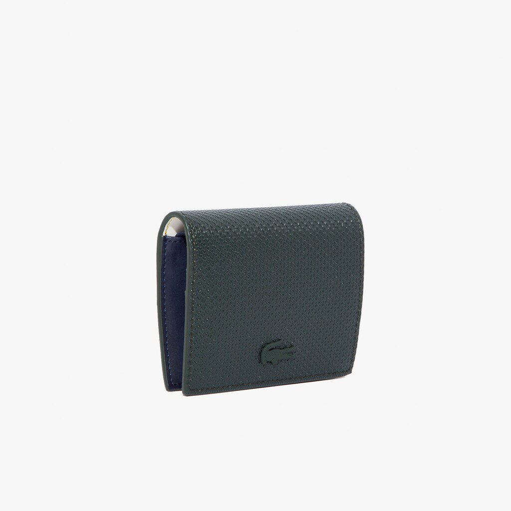 Bolsas Verdes Escuro Feminino Lacoste Chantaco Nœud Small Piqué Leather Snap Coin Pouch LF2-31823M3