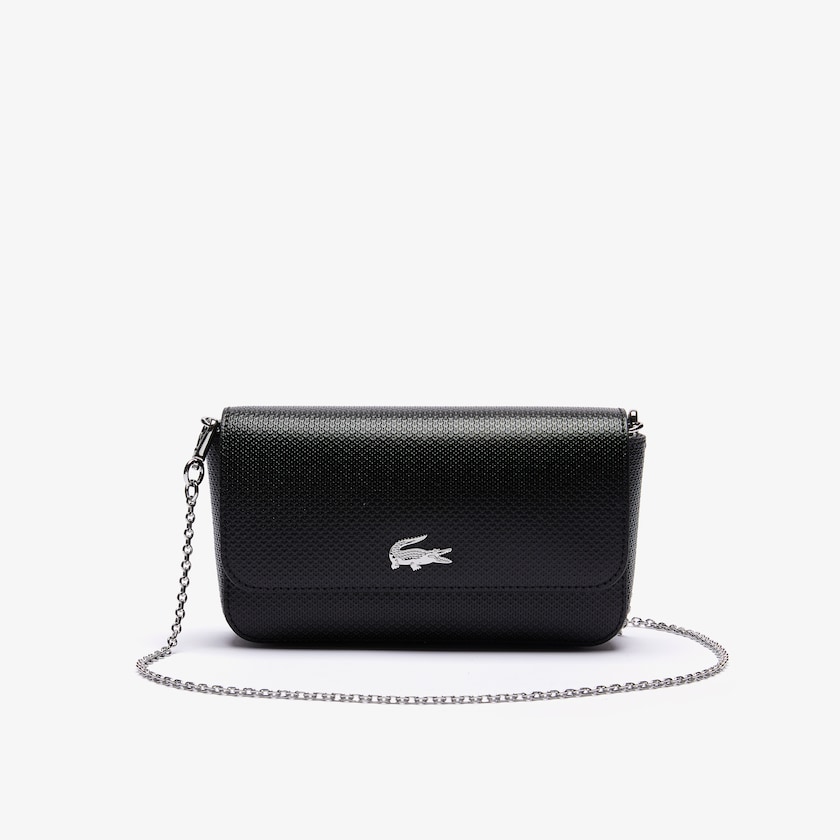 Bolsas Pretas Feminino Lacoste Chantaco Piqué Leather Belt Bag MA5-18871P2
