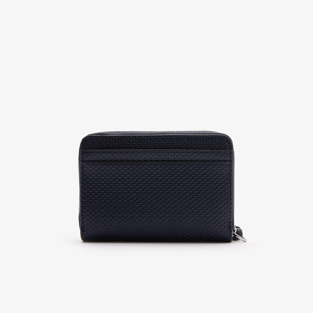 Bolsas Azul Marinho Azuis Feminino Lacoste Chantaco Piqué Leather Mini Coin Pouch KQ1-78007C6