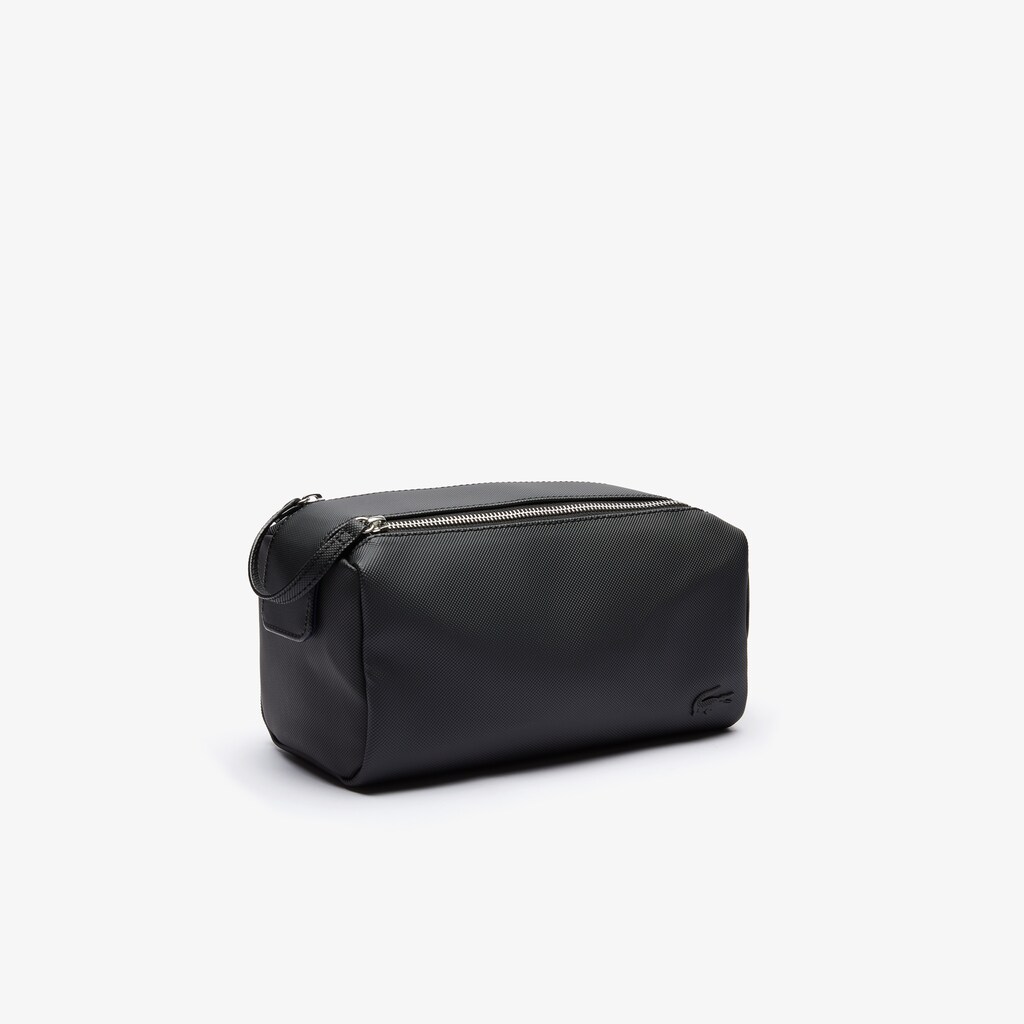Bolsas Pretas Masculino Lacoste Classic Double Zip Petit Piqué Toilet Kit WL0-36773Q8