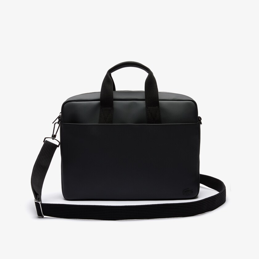 Bolsas Pretas Masculino Lacoste Classic Petit Piqué Computer Bag IH5-83948S0