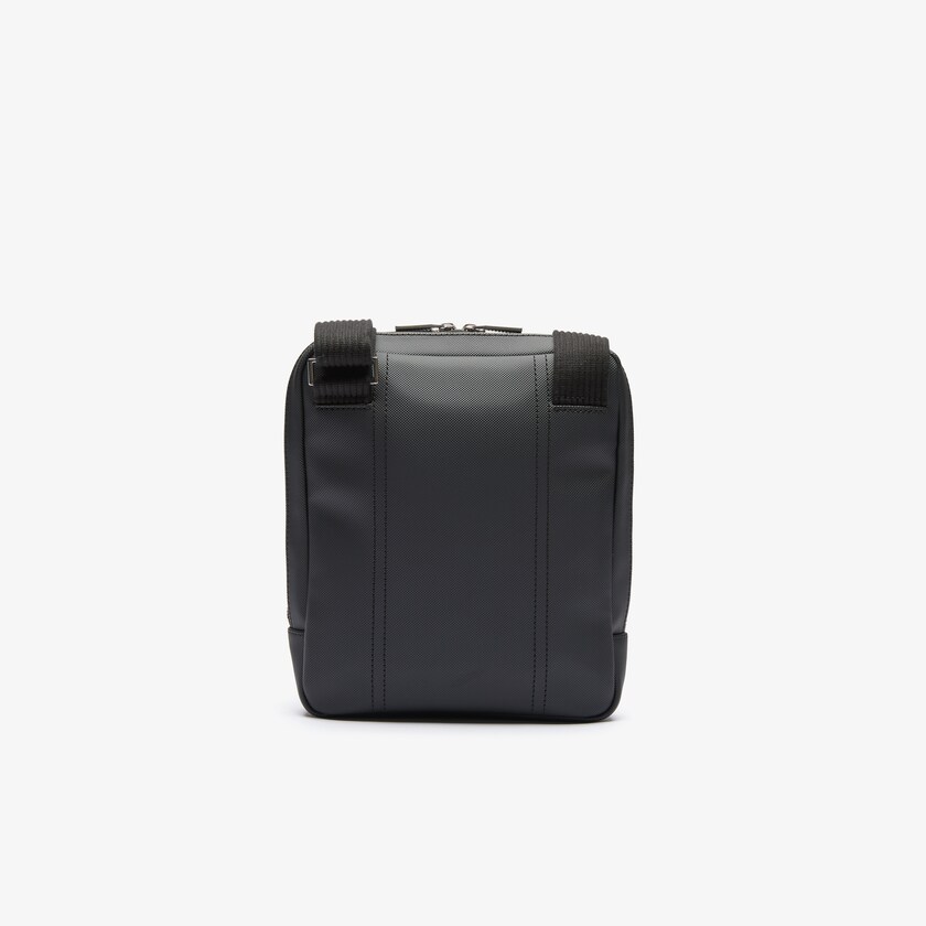 Bolsas Pretas Masculino Lacoste Classic Zippered Pocket Rectangular Crossbody Bag SP4-24942X7