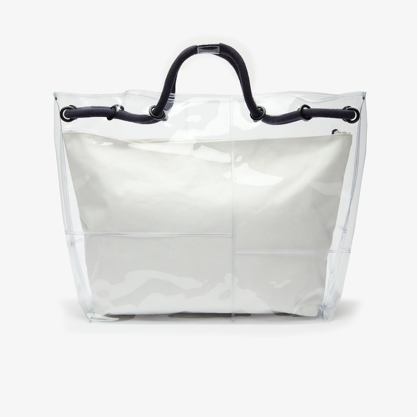 Bolsas Branco Feminino Lacoste Clear Shopper Bag ZX8-21372R1