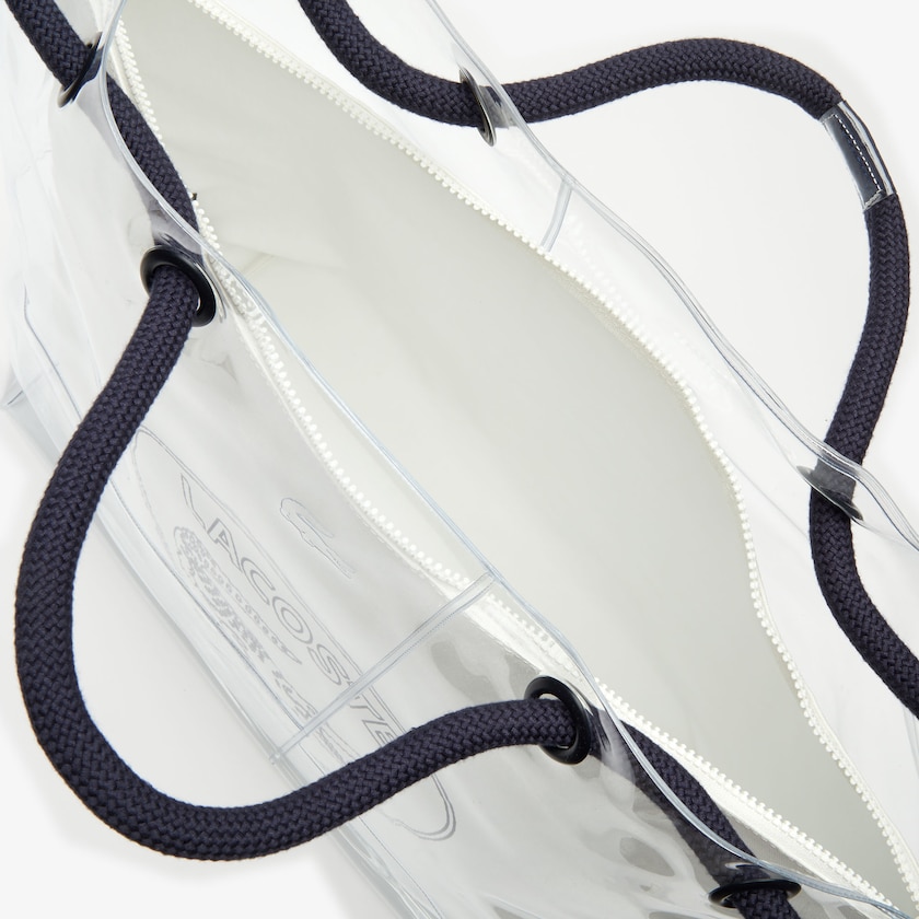 Bolsas Branco Feminino Lacoste Clear Shopper Bag ZX8-21372R1