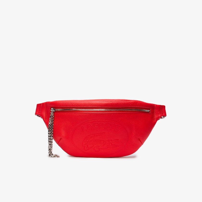 Bolsas Vermelhas Feminino Lacoste Croco Crew Grained Leather Beltbag FG9-16281Q7