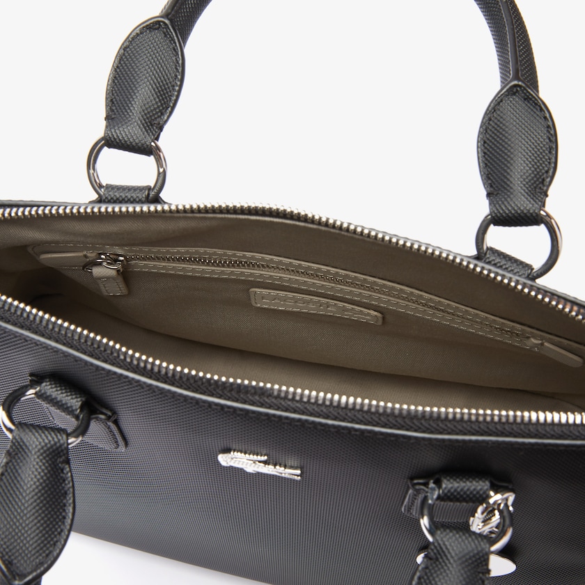 Bolsas Pretas Feminino Lacoste Daily Classic Coated Piqué Canvas Bugatti Bag LW8-22312F7