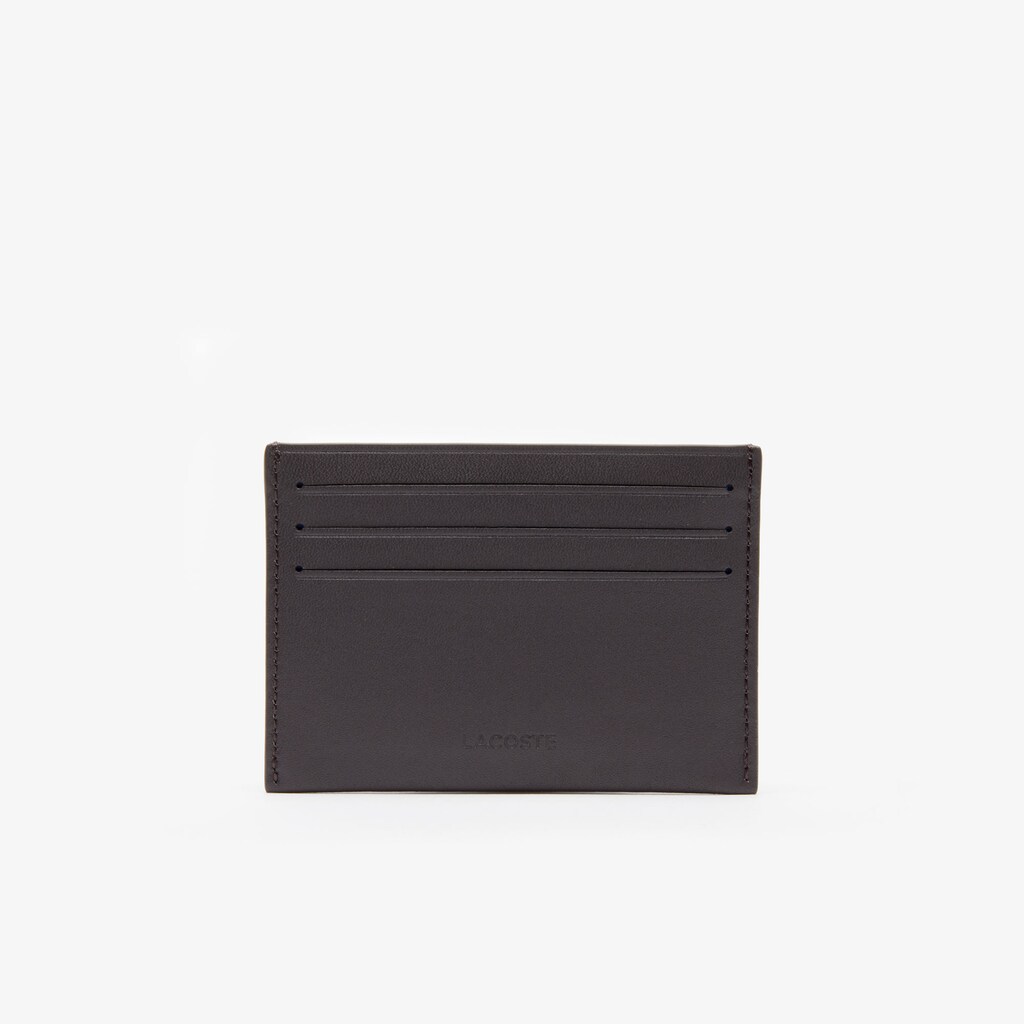 Bolsas Marrom Escuro Masculino Lacoste Fitzgerald credit card holder in leather XO0-48634N0