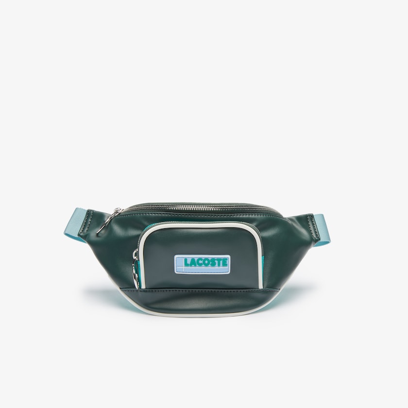 Bolsas Verdes Escuro Feminino Lacoste LCST Badge Colorblock Zip Fanny Pack QK5-09790B7