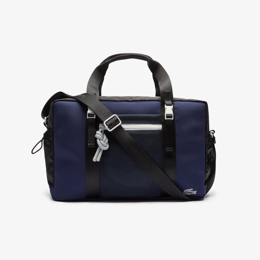 Bolsas Azul Marinho Azuis Pretas Masculino Lacoste Motion Ultra-Light Zippered Gym Bag PG3-24862A3