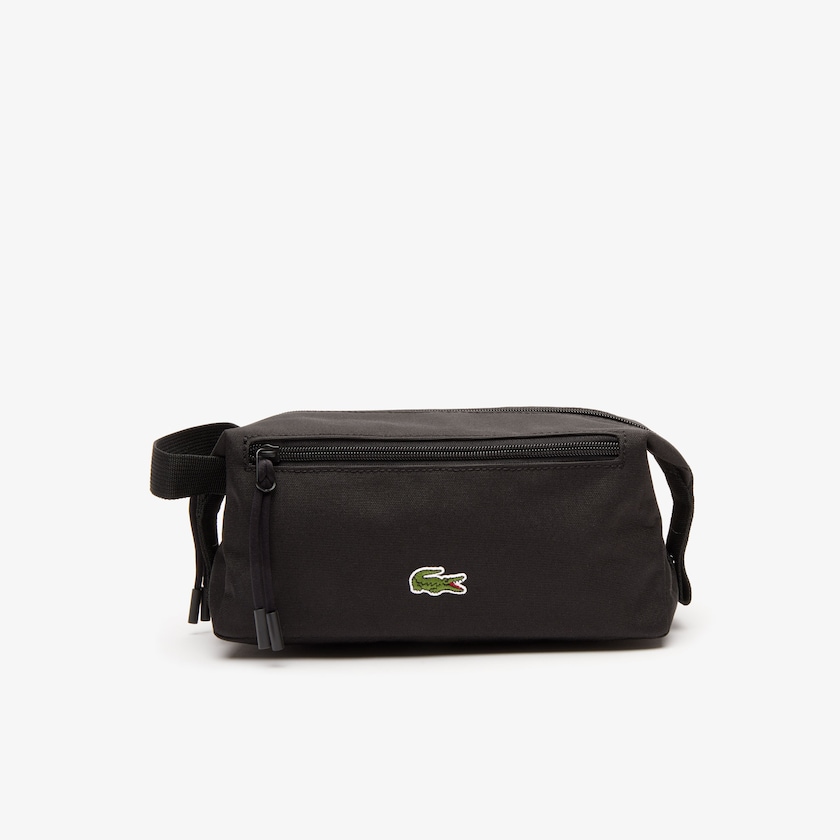 Bolsas Pretas Masculino Lacoste Néocroc Canvas Toilet Kit XY5-60056K9