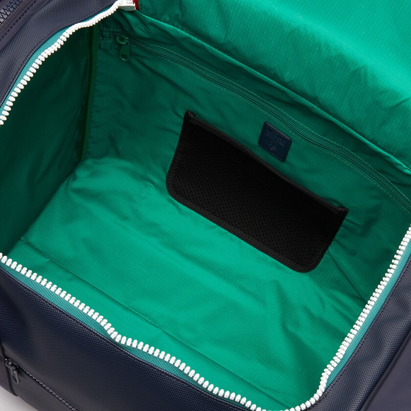Bolsas Azul Marinho Verdes Masculino Lacoste Roland Garros Two-Tone Nylon Zippered Sports Bag SG5-97189I9