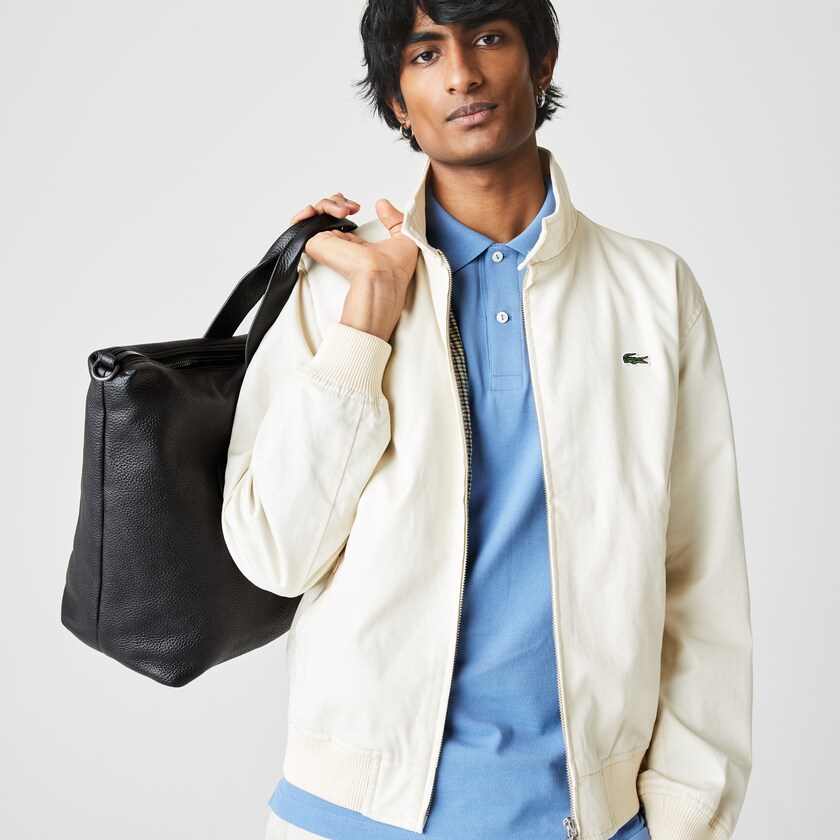 Bolsas Pretas Masculino Lacoste Soft Matte Detachable-Strap Weekend Bag OS3-56175P3