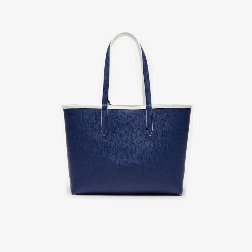 Bolsas Tote Branco Azul Marinho Azuis Feminino Lacoste Anna Removable Pouch Coloured Design PS7-06910H9