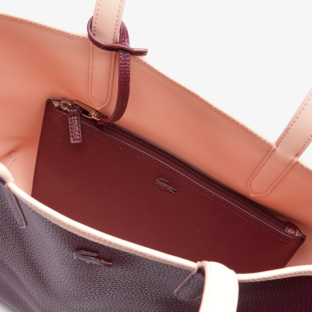 Bolsas Tote Bordeaux Feminino Lacoste Anna Removable Pouch Signature Reversible TW5-63566U6
