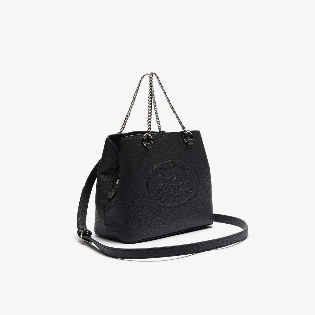 Bolsas Tote Azul Marinho Feminino Lacoste Croco Crew Embossed Logo Small Leather HP0-28042S7