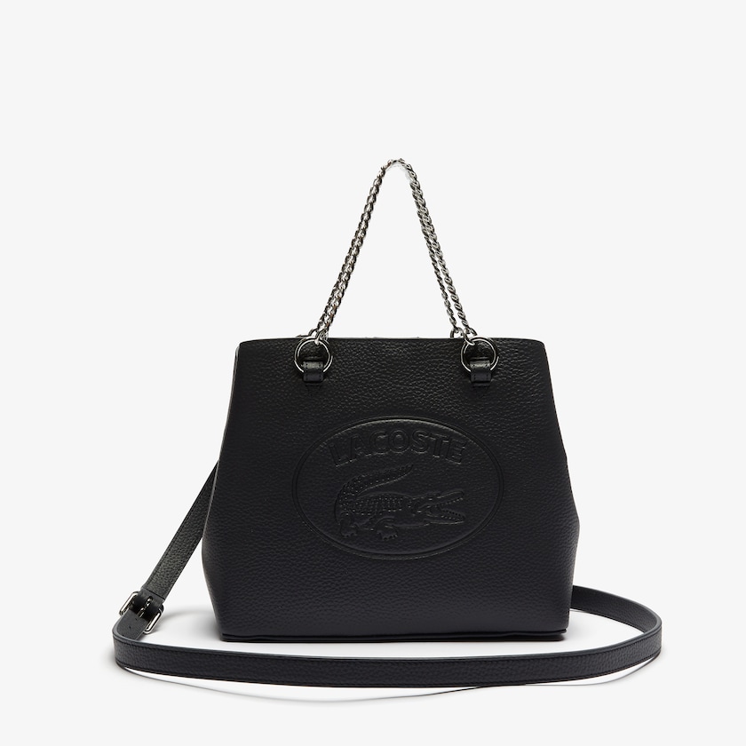 Bolsas Tote Azul Marinho Feminino Lacoste Croco Crew Embossed Logo Small Leather HP0-28042S7