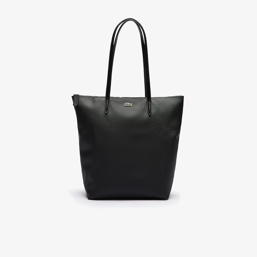 Bolsas Tote Pretas Feminino Lacoste L.12.12 Concept Vertical Zip DQ9-64106V2