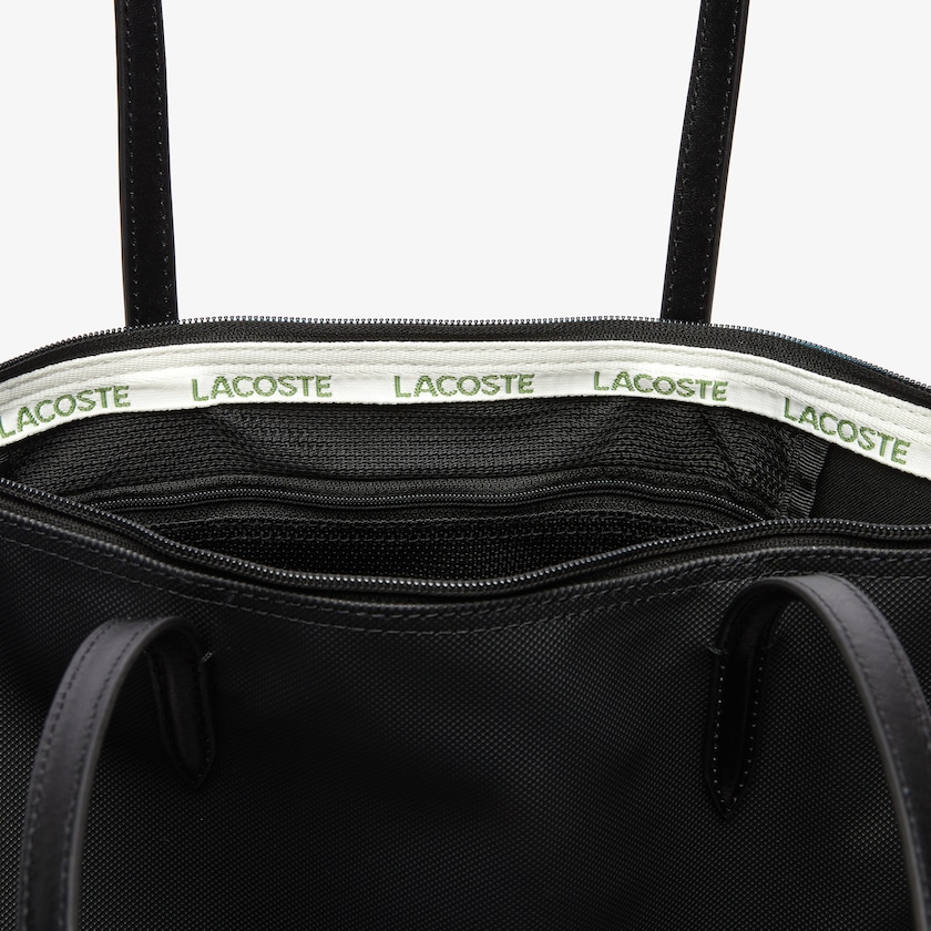 Bolsas Tote Pretas Feminino Lacoste L.12.12 Concept Vertical Zip DQ9-64106V2