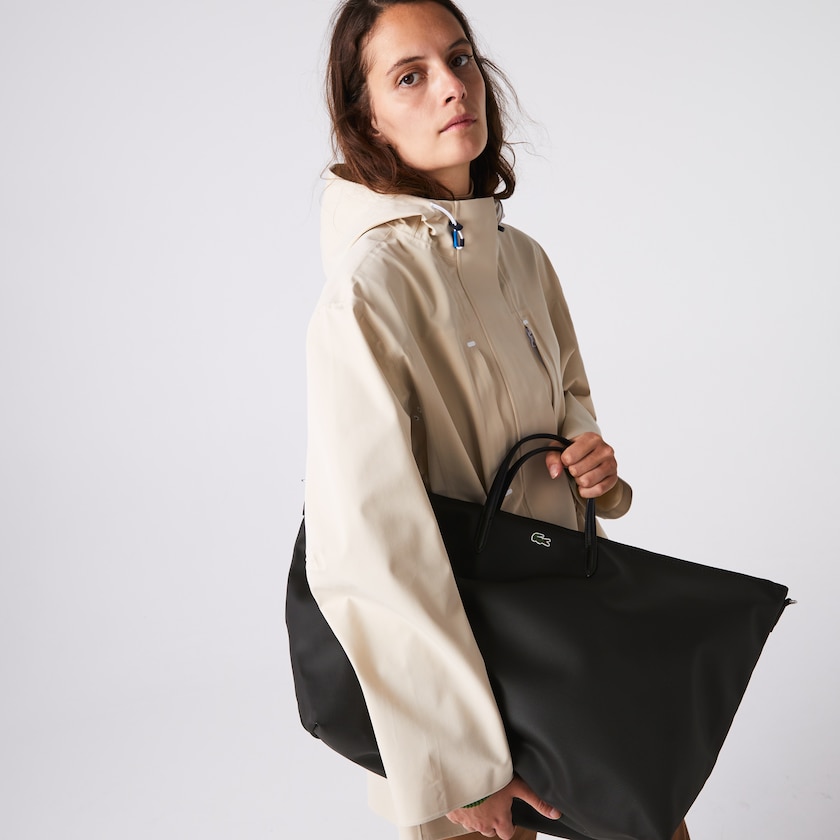 Bolsas Tote Pretas Feminino Lacoste L.12.12 Concept Weekend CQ9-17941S7