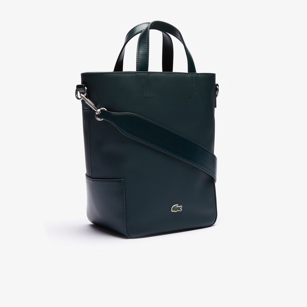 Bolsas Tote Verdes Escuro Feminino Lacoste Piqué Resort Piqué Canvas VI0-07110P3