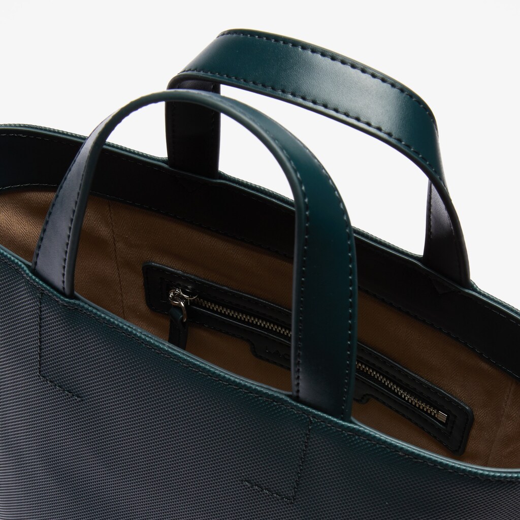 Bolsas Tote Verdes Escuro Feminino Lacoste Piqué Resort Piqué Canvas VI0-07110P3