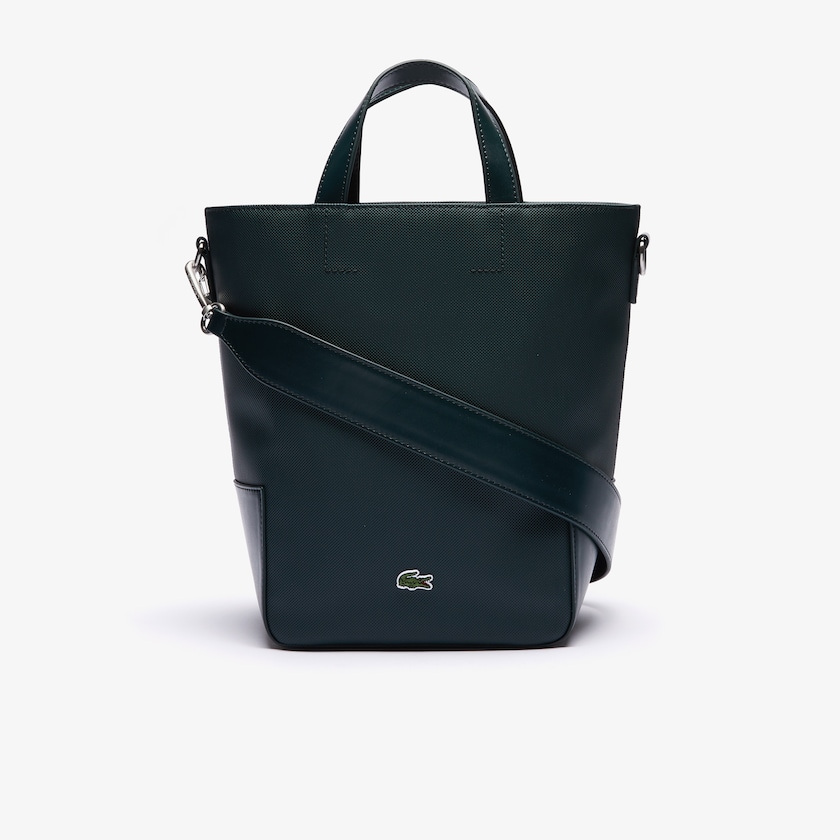 Bolsas Tote Verdes Escuro Feminino Lacoste Piqué Resort Piqué Canvas VI0-07110P3