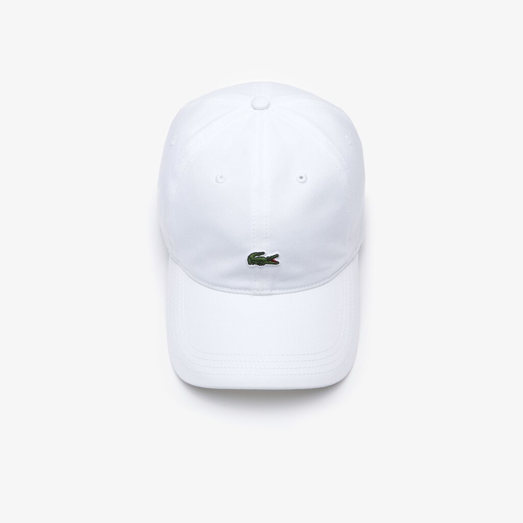 Boné Branco Masculino Lacoste Contrast Strap And Crocodile Cotton RR1-53435M8