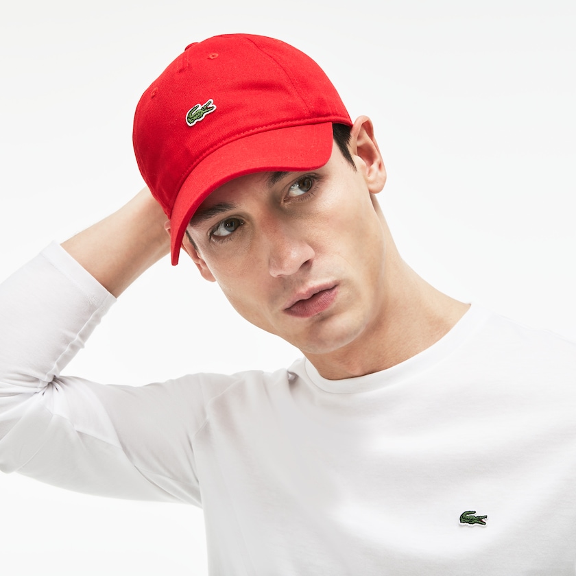 Boné Vermelhas Masculino Lacoste Embroidered Crocodile Cotton LK0-63546Z8