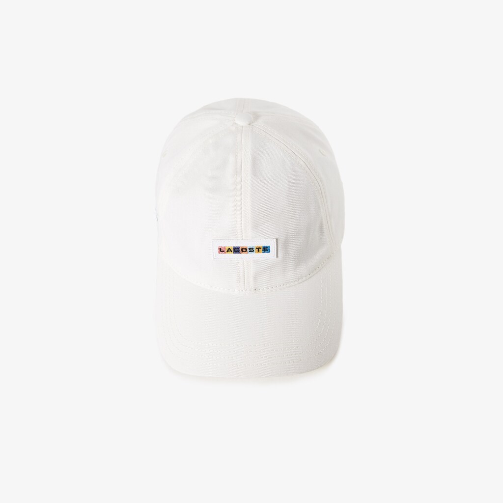 Boné Branco Masculino Lacoste Multicolor-Logo Cotton KG5-42274C7
