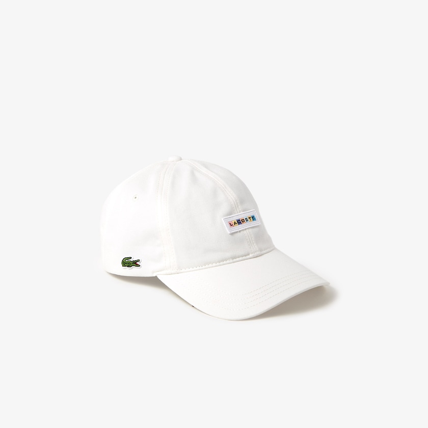 Boné Branco Masculino Lacoste Multicolor-Logo Cotton KG5-42274C7